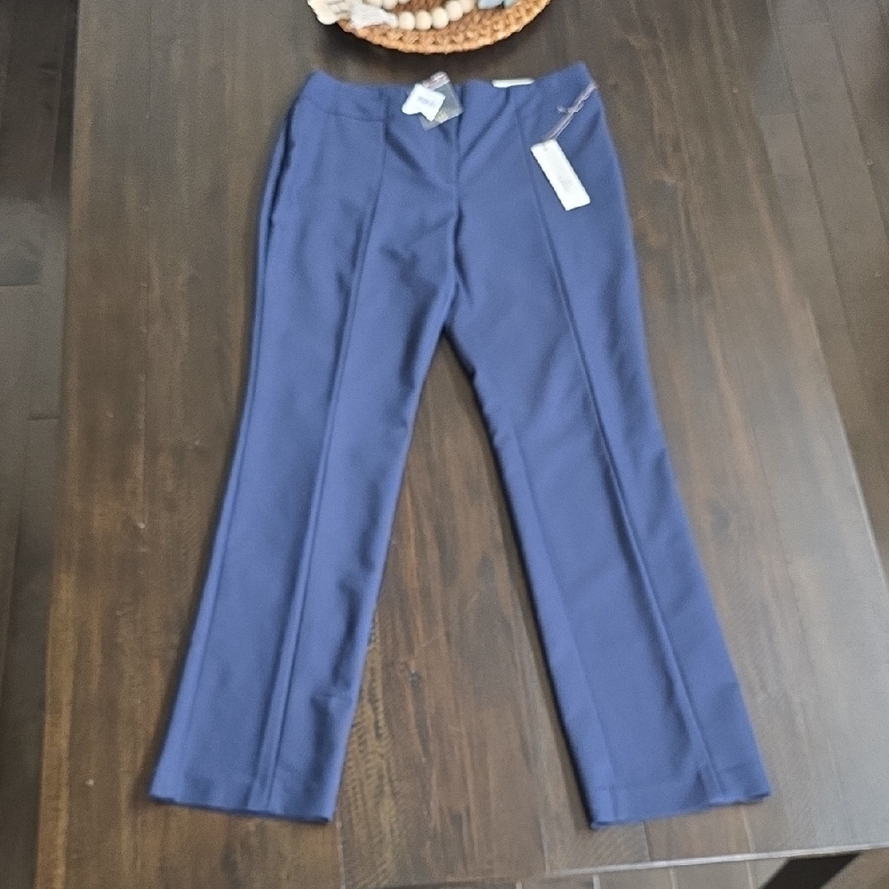 NWT Chico's So Slimming City Chic Seamed Trouser Navy Blue Pants, Size 0.5 Chico